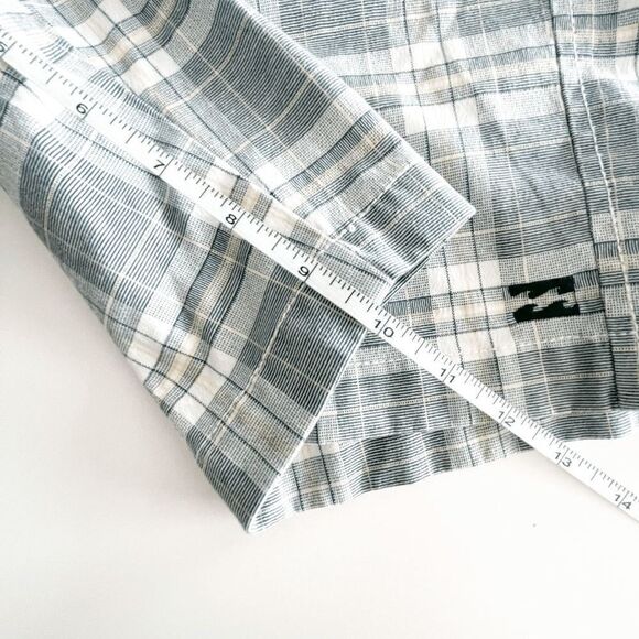 Billabong Mens Jimi Plaid Walkshorts Flat Front Mid-Length Green Size 34 - Picture 9 of 9